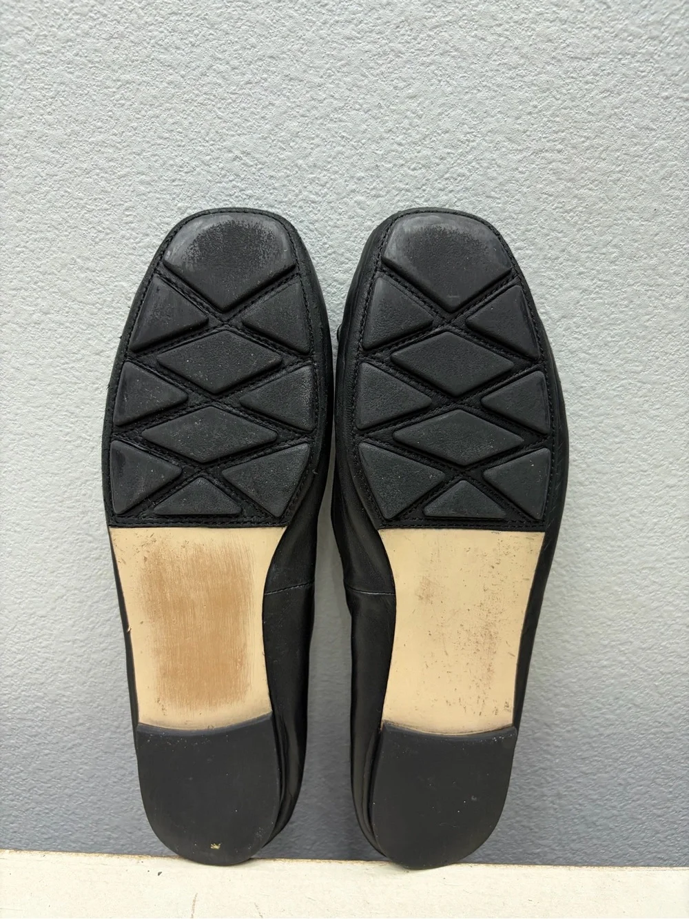 Tory Burch Black Leather Laila Drive Flats Size 8